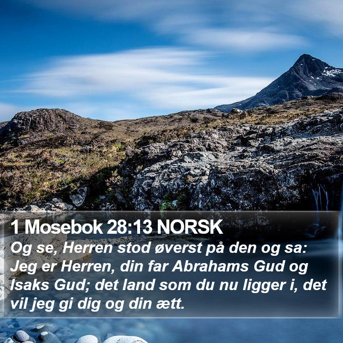 1 Mosebok 28:13 NORSK Bible Study