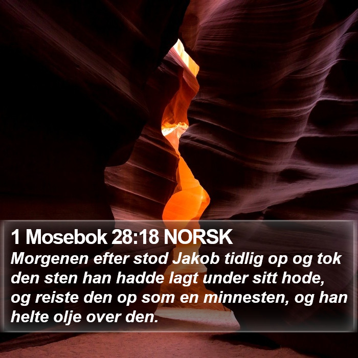 1 Mosebok 28:18 NORSK Bible Study