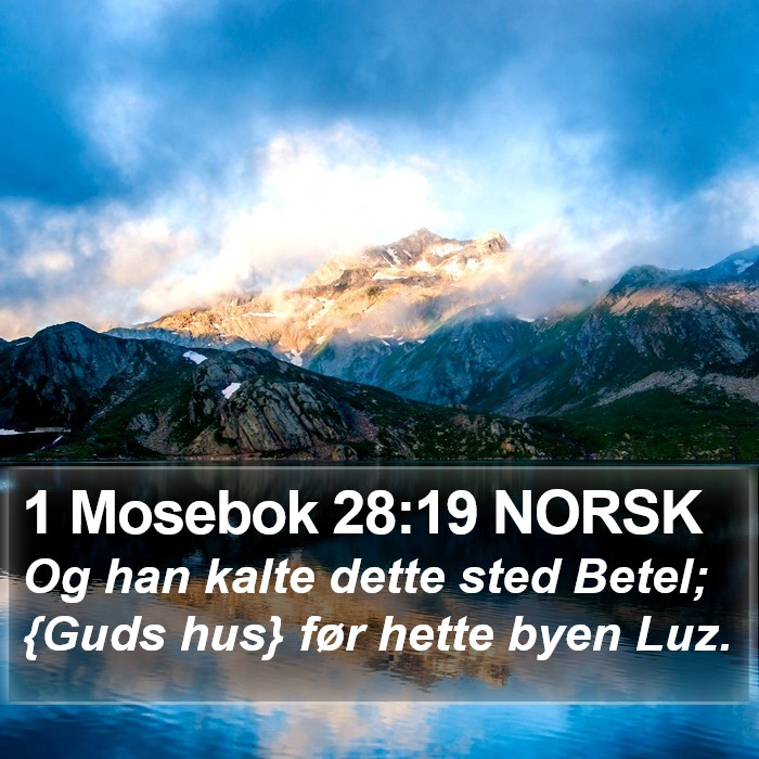 1 Mosebok 28:19 NORSK Bible Study