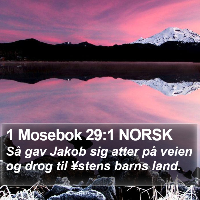 1 Mosebok 29:1 NORSK Bible Study