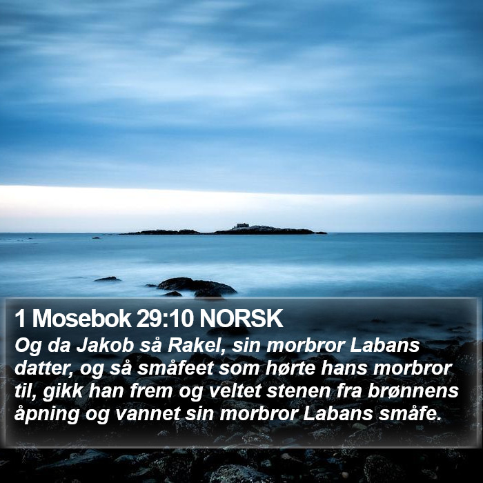 1 Mosebok 29:10 NORSK Bible Study