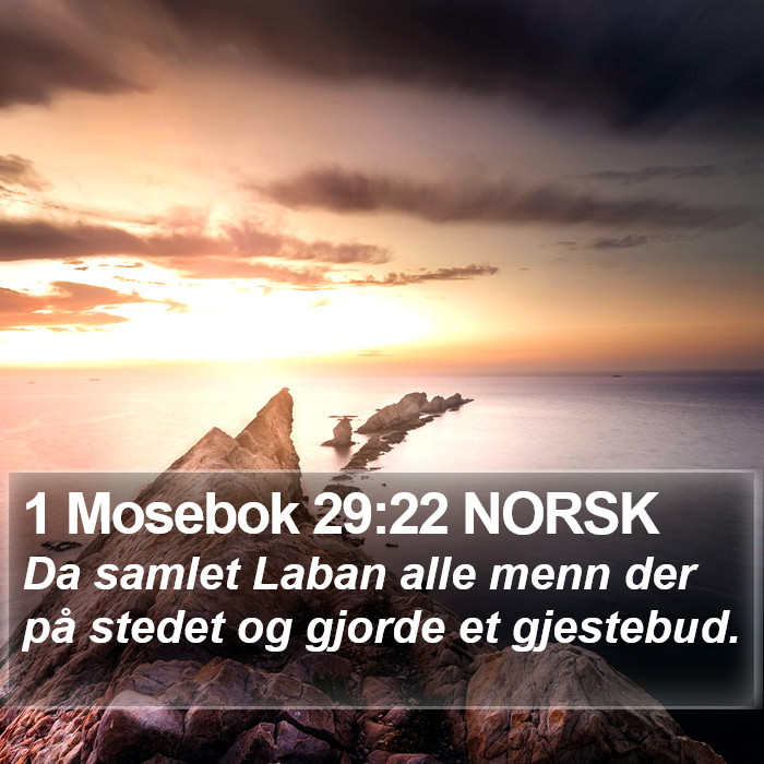 1 Mosebok 29:22 NORSK Bible Study