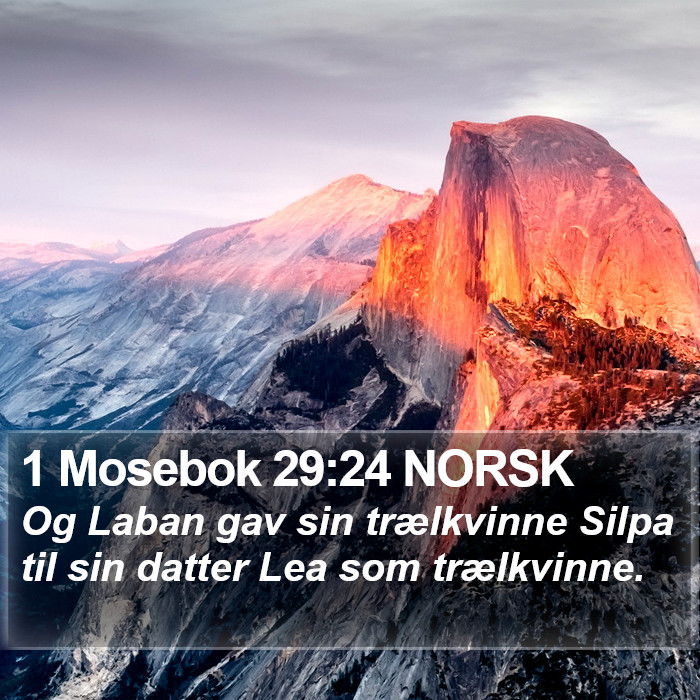 1 Mosebok 29:24 NORSK Bible Study