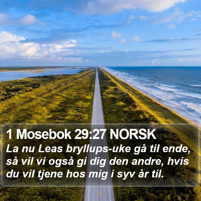 1 Mosebok 29:27 NORSK Bible Study