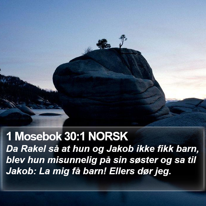 1 Mosebok 30:1 NORSK Bible Study