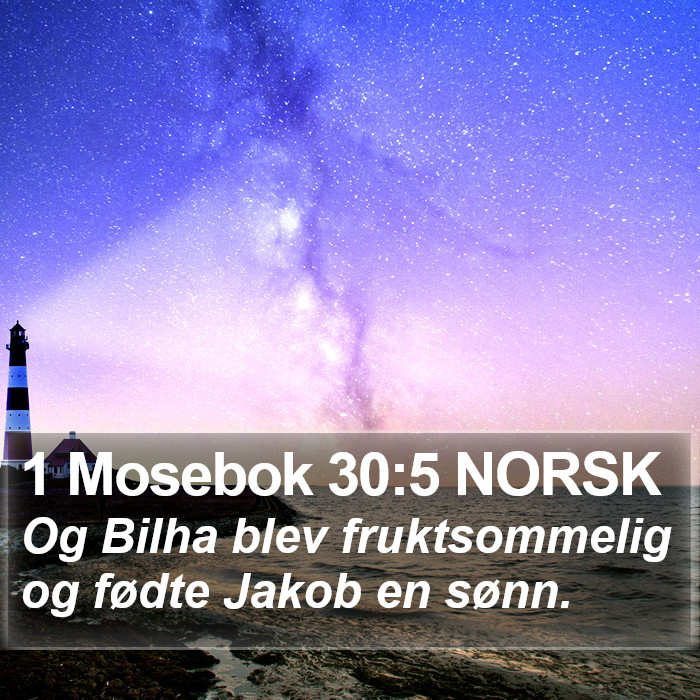 1 Mosebok 30:5 NORSK Bible Study