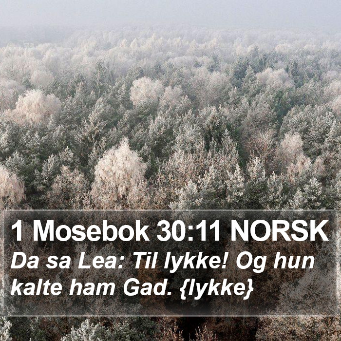 1 Mosebok 30:11 NORSK Bible Study