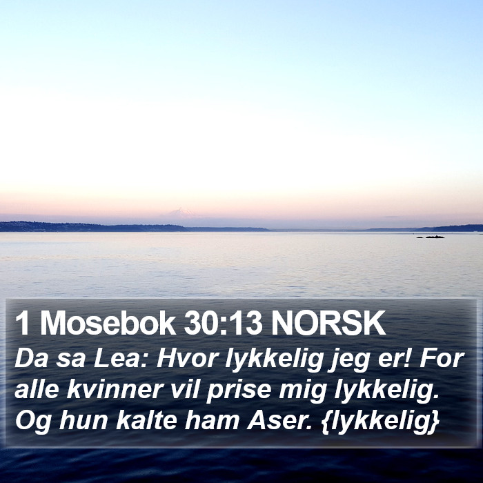 1 Mosebok 30:13 NORSK Bible Study