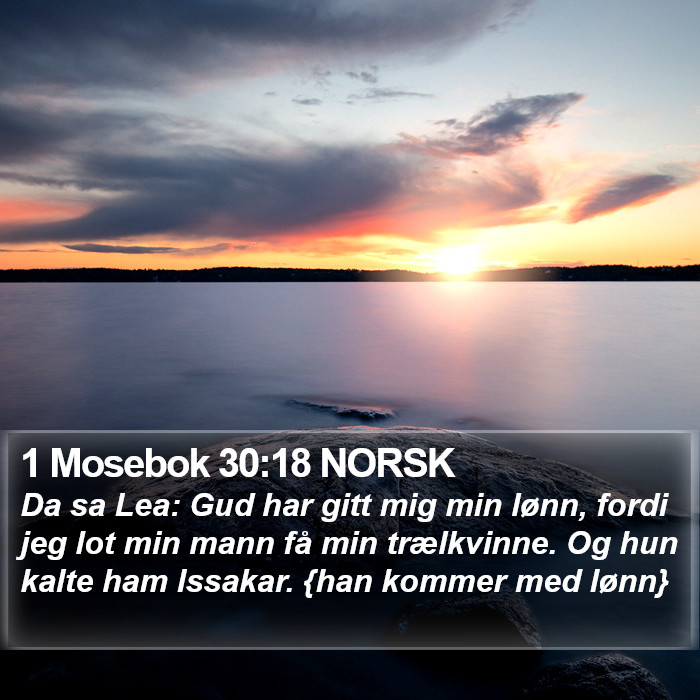 1 Mosebok 30:18 NORSK Bible Study