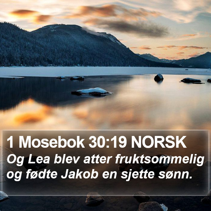 1 Mosebok 30:19 NORSK Bible Study