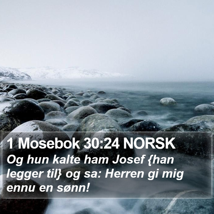 1 Mosebok 30:24 NORSK Bible Study