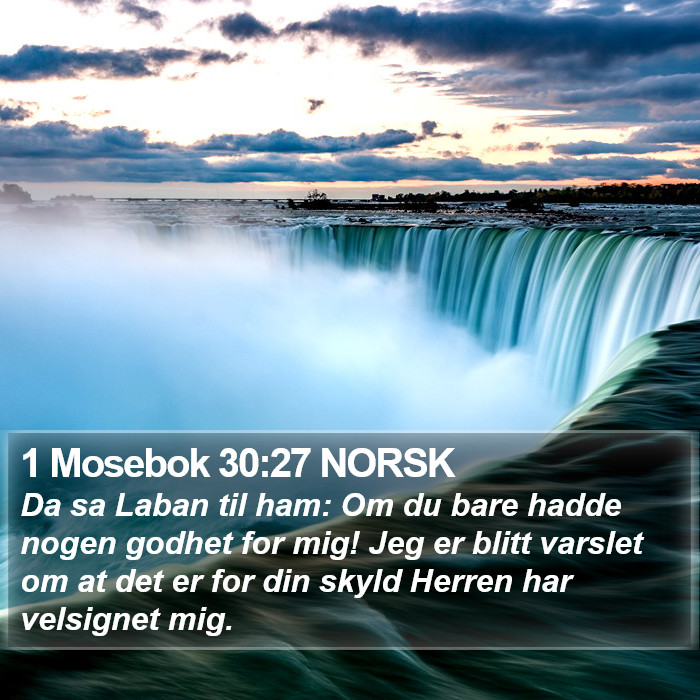 1 Mosebok 30:27 NORSK Bible Study