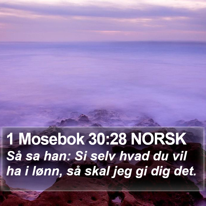 1 Mosebok 30:28 NORSK Bible Study