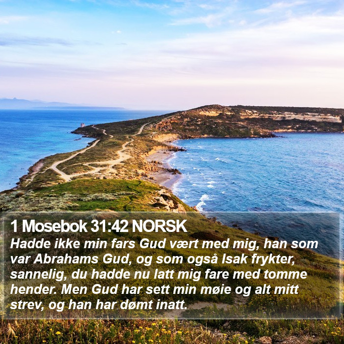 1 Mosebok 31:42 NORSK Bible Study