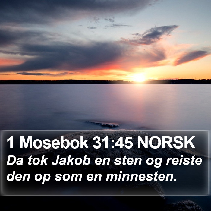 1 Mosebok 31:45 NORSK Bible Study