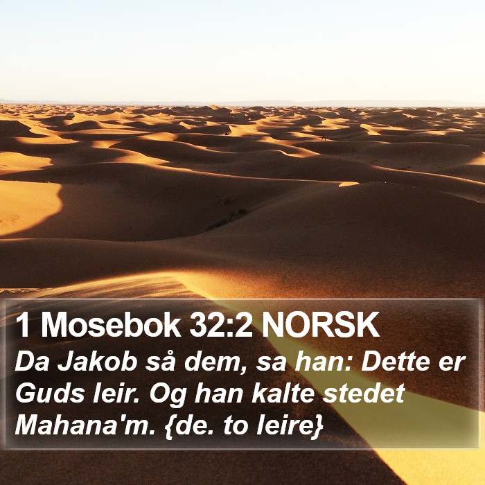 1 Mosebok 32:2 NORSK Bible Study