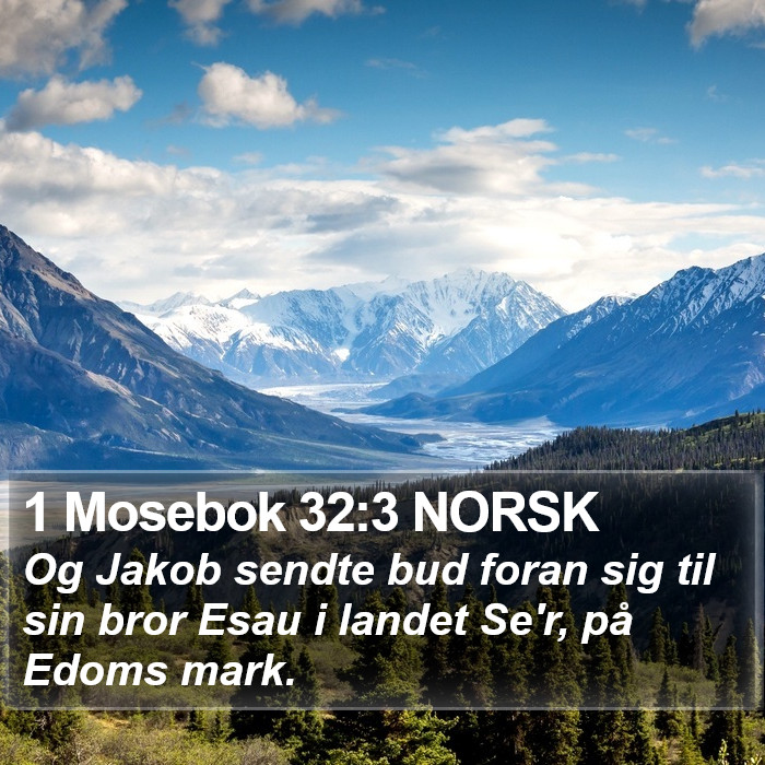 1 Mosebok 32:3 NORSK Bible Study