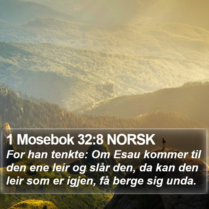 1 Mosebok 32:8 NORSK Bible Study