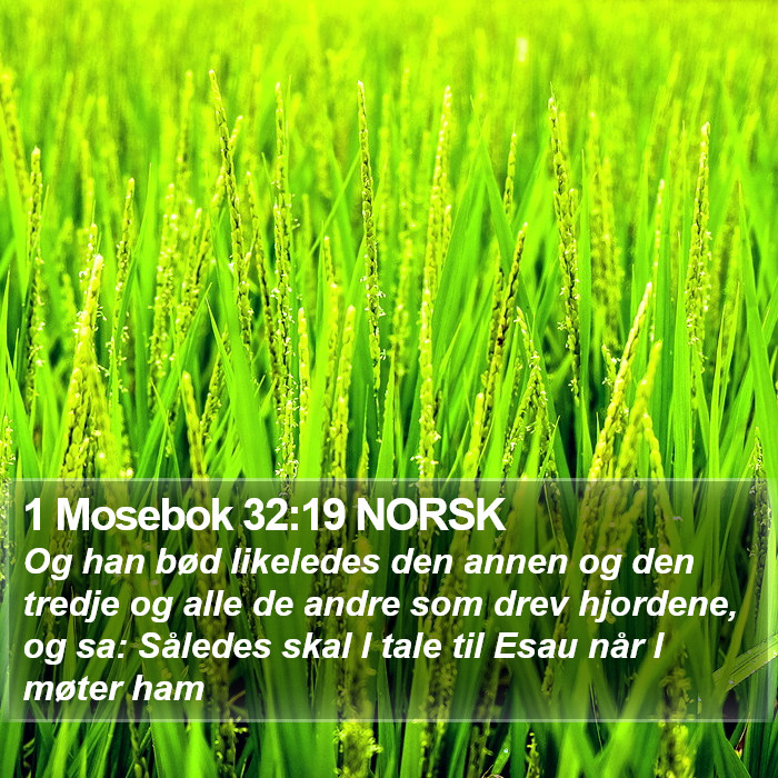 1 Mosebok 32:19 NORSK Bible Study