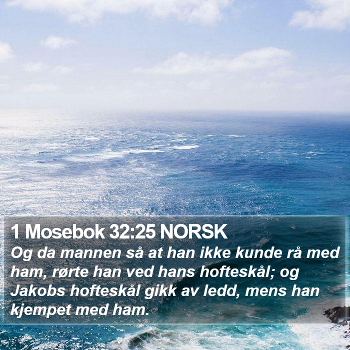 1 Mosebok 32:25 NORSK Bible Study