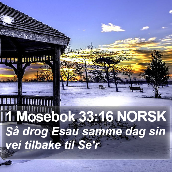 1 Mosebok 33:16 NORSK Bible Study