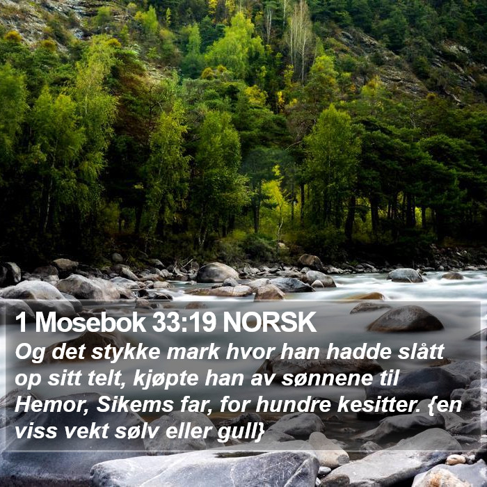 1 Mosebok 33:19 NORSK Bible Study