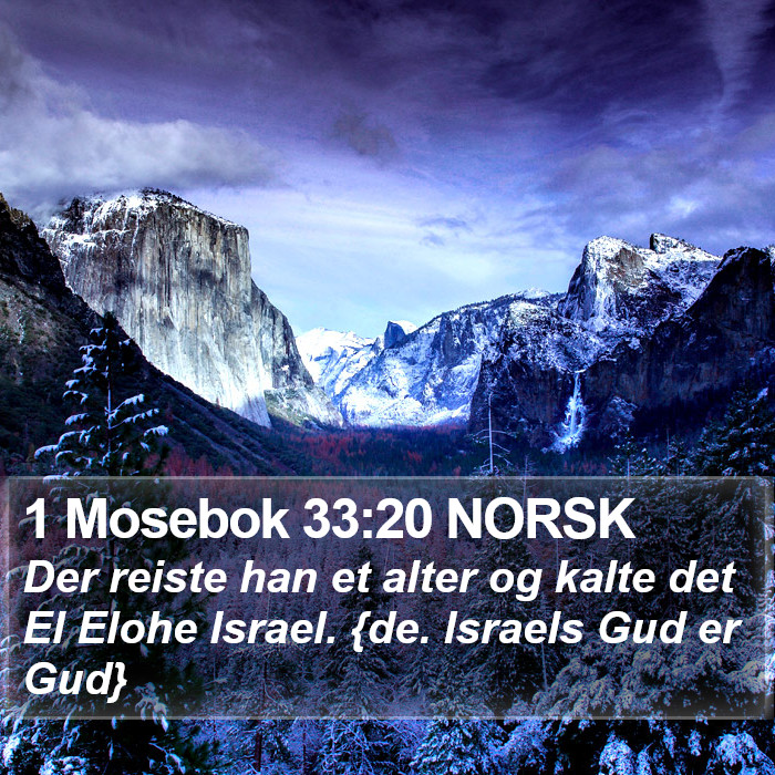 1 Mosebok 33:20 NORSK Bible Study