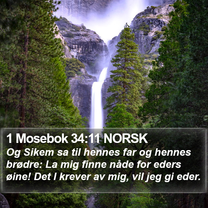 1 Mosebok 34:11 NORSK Bible Study