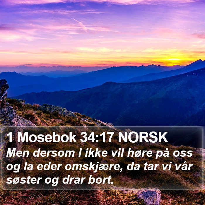 1 Mosebok 34:17 NORSK Bible Study