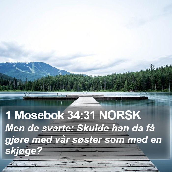 1 Mosebok 34:31 NORSK Bible Study