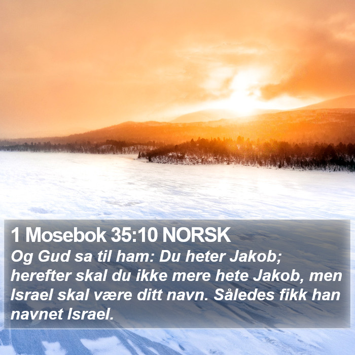 1 Mosebok 35:10 NORSK Bible Study