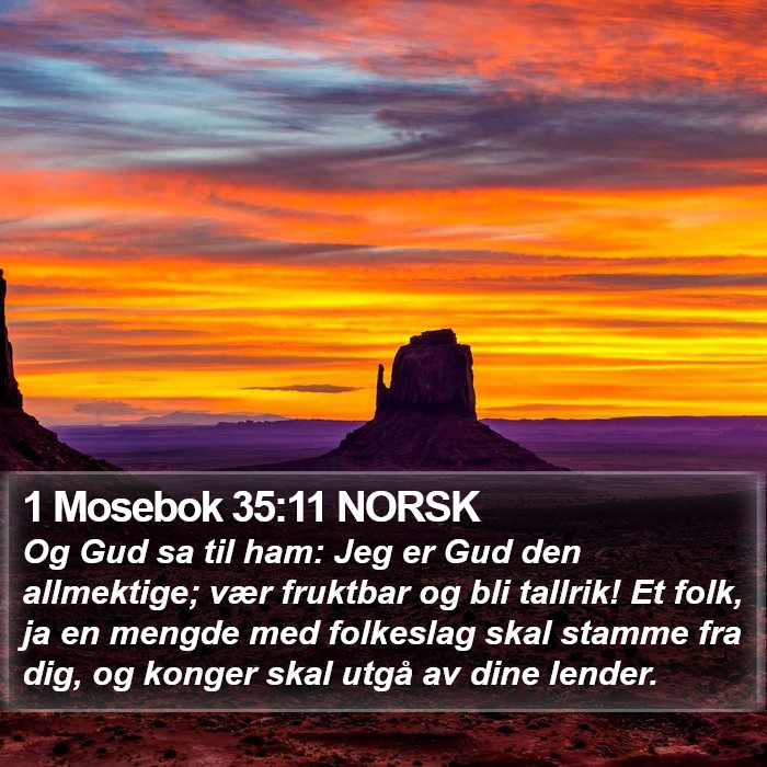 1 Mosebok 35:11 NORSK Bible Study