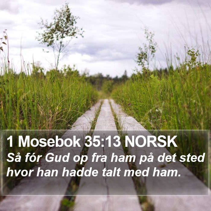 1 Mosebok 35:13 NORSK Bible Study