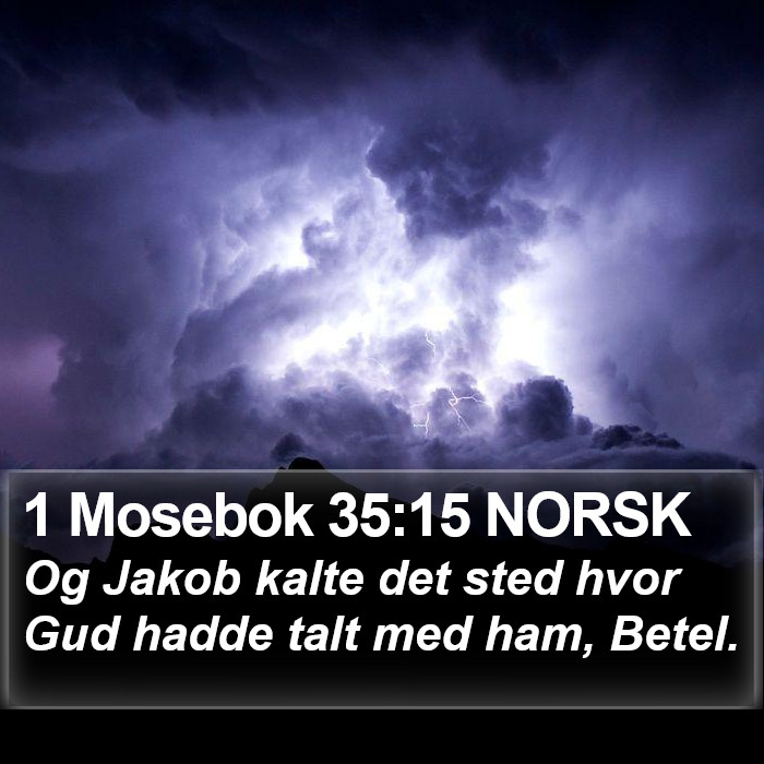 1 Mosebok 35:15 NORSK Bible Study