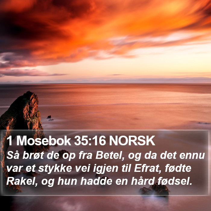 1 Mosebok 35:16 NORSK Bible Study