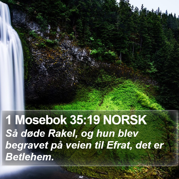 1 Mosebok 35:19 NORSK Bible Study