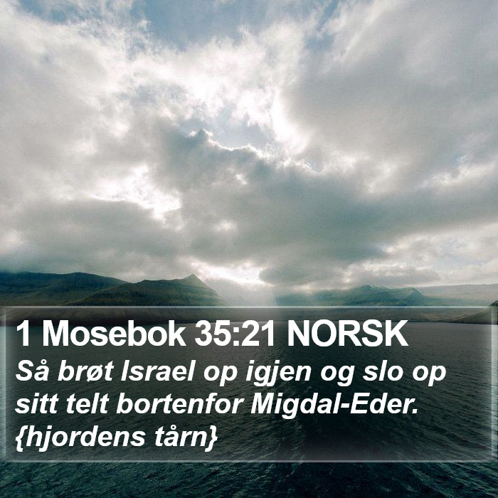 1 Mosebok 35:21 NORSK Bible Study