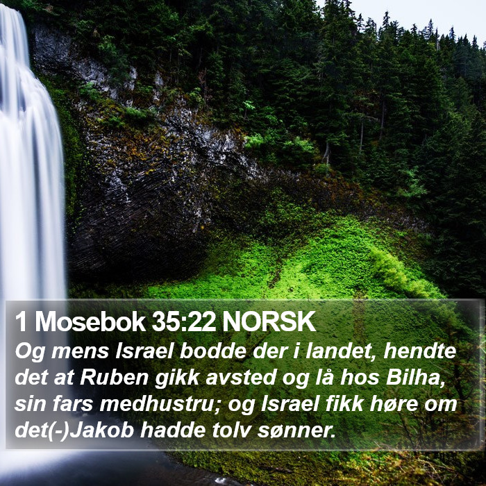 1 Mosebok 35:22 NORSK Bible Study