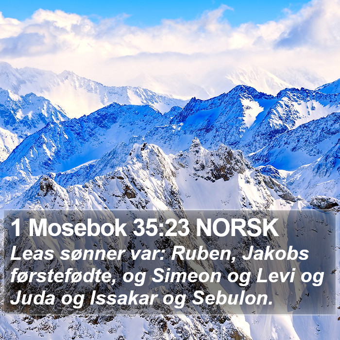 1 Mosebok 35:23 NORSK Bible Study