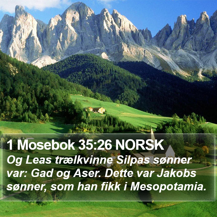 1 Mosebok 35:26 NORSK Bible Study