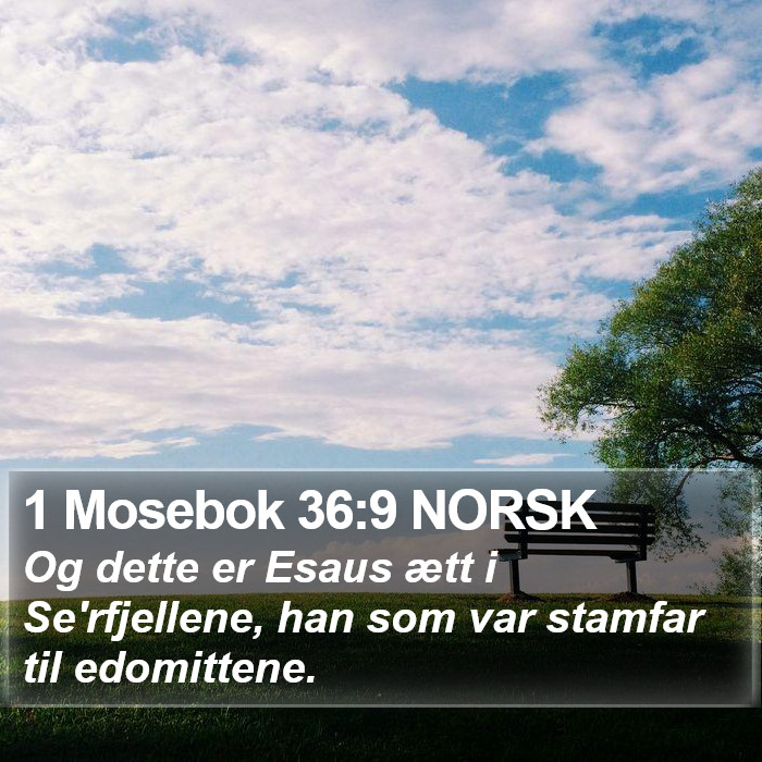 1 Mosebok 36:9 NORSK Bible Study