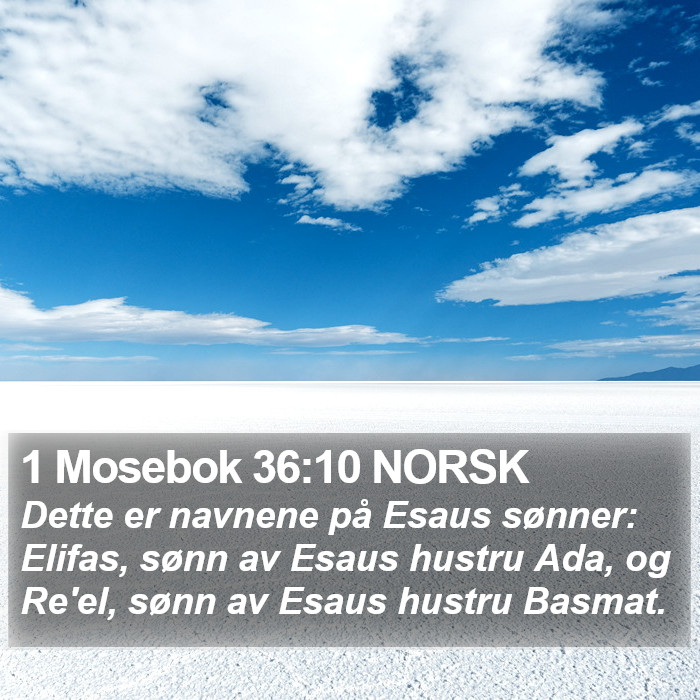 1 Mosebok 36:10 NORSK Bible Study