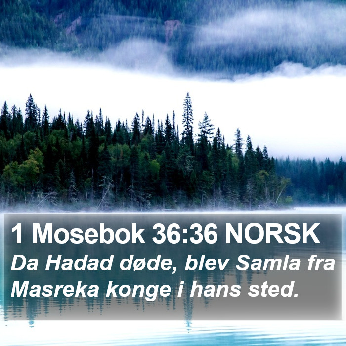 1 Mosebok 36:36 NORSK Bible Study