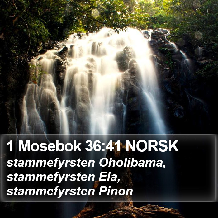 1 Mosebok 36:41 NORSK Bible Study