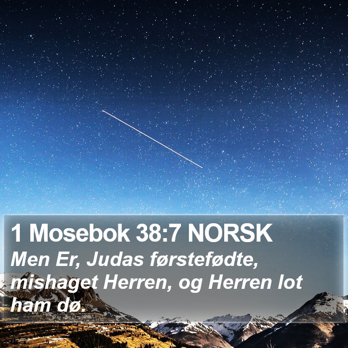 1 Mosebok 38:7 NORSK Bible Study