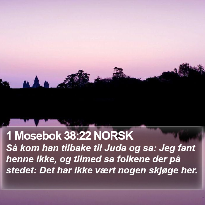 1 Mosebok 38:22 NORSK Bible Study