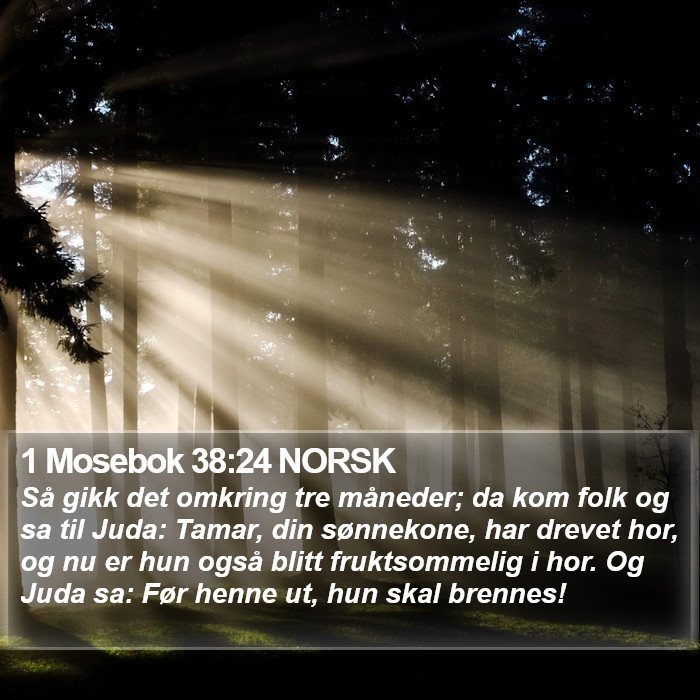 1 Mosebok 38:24 NORSK Bible Study