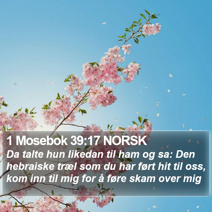 1 Mosebok 39:17 NORSK Bible Study