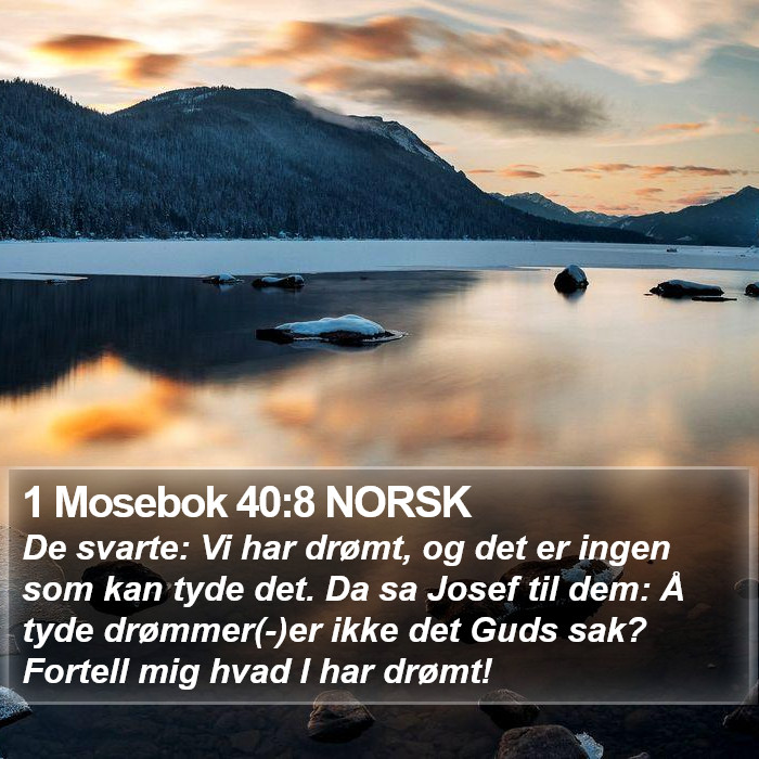 1 Mosebok 40:8 NORSK Bible Study