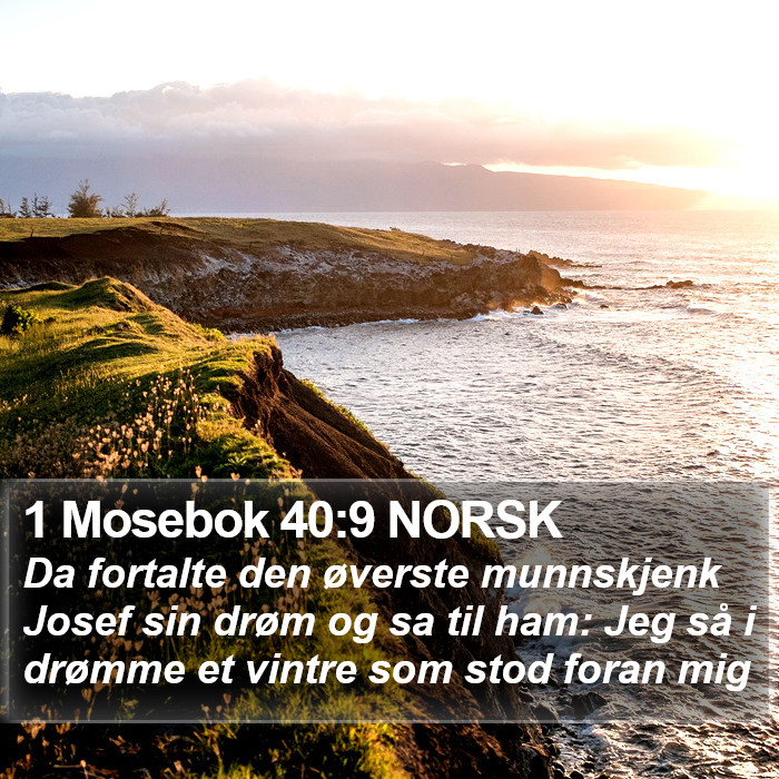 1 Mosebok 40:9 NORSK Bible Study